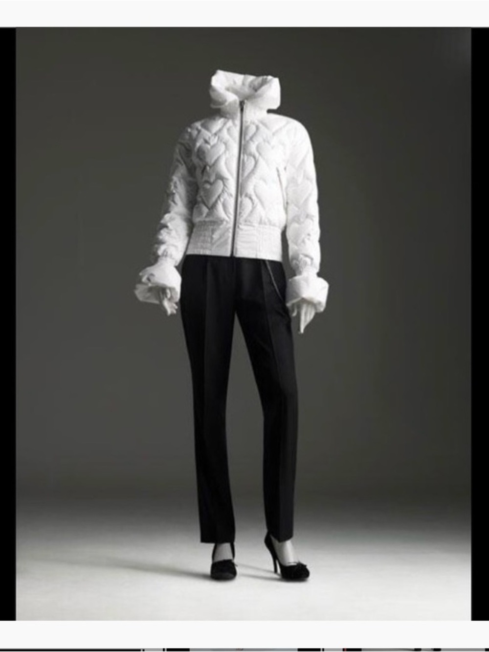 NWT Viktor & Rolf for H&M Heart Quilted Puffer Jacket COLLECTIBLE size US6 Small